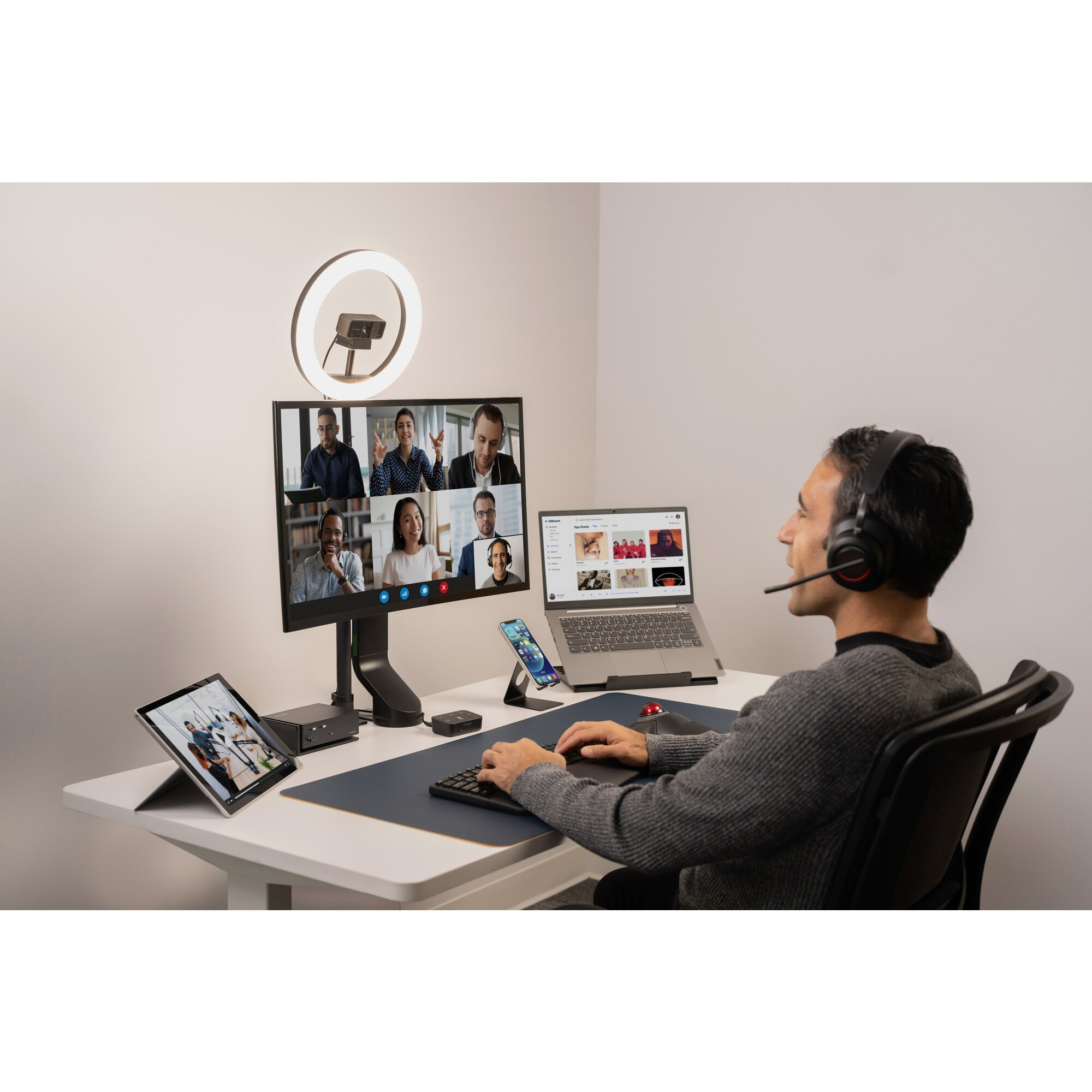 Kensington Smartfit Space Saving Single Monitor Arm K55512WW