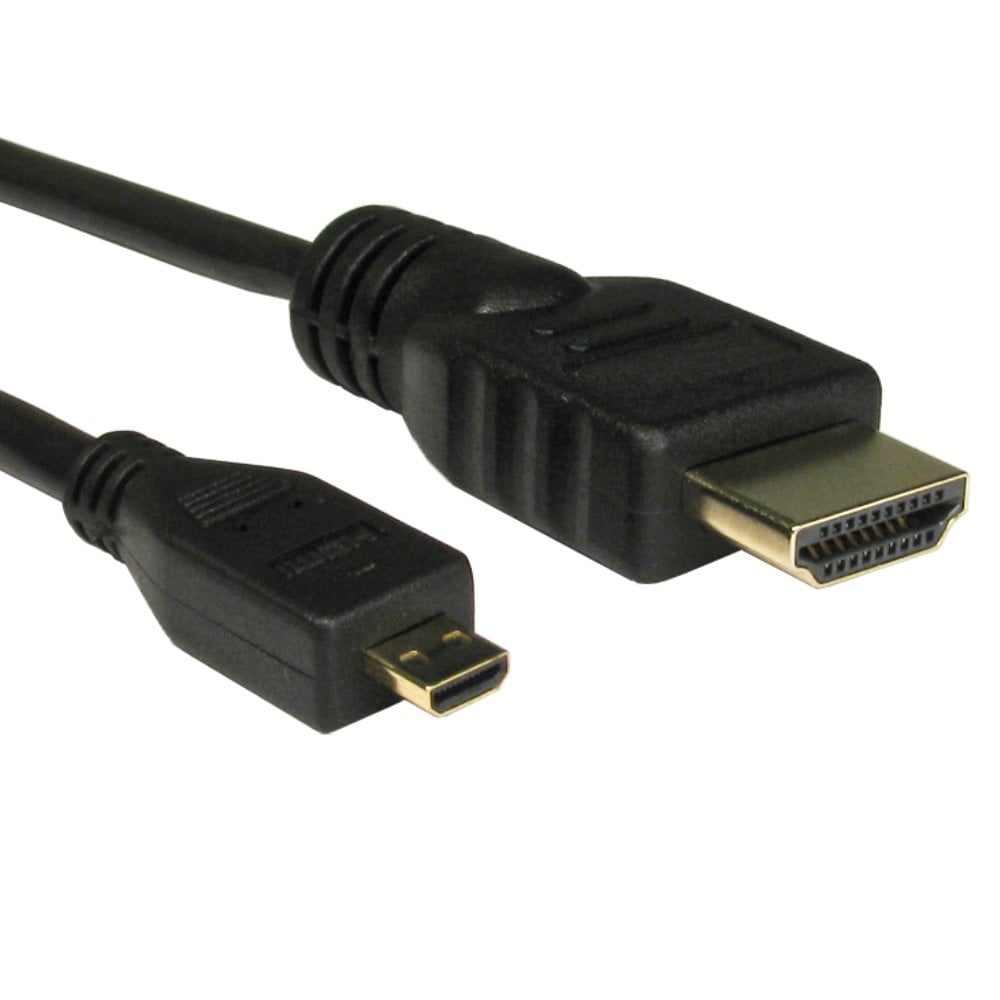 Cables Direct 1.0MTR HDMI TO MICRO D V1.4 - BLACK HDMI cable