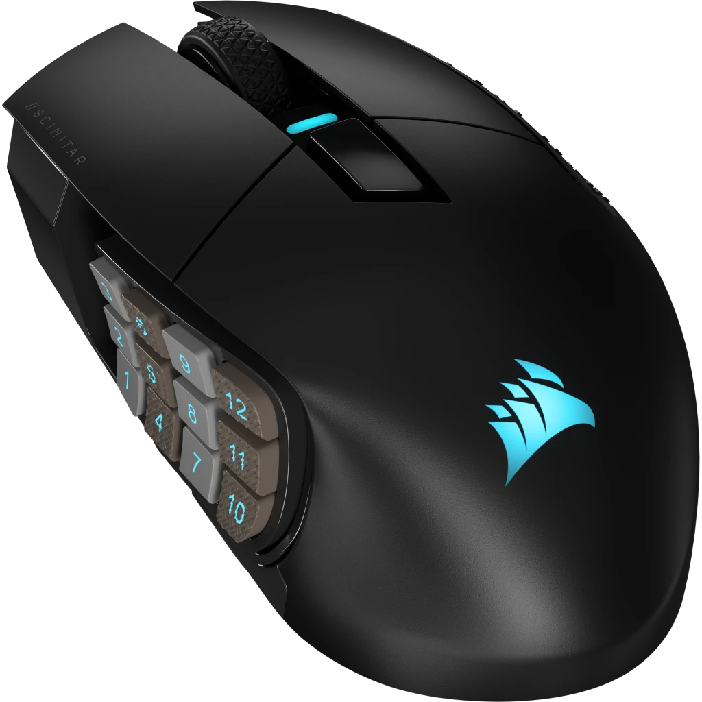 Image of Corsair SCIMITAR ELITE WIRELESS mouse Right-hand RF Wireless +...
