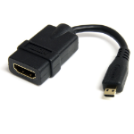 StarTech.com HDADFM5IN HDMI cable 5" (0.127 m) HDMI Type A (Standard) HDMI Type D (Micro) Black