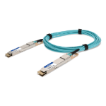 AddOn Networks QDD-400-AOC5M-AO InfiniBand/fibre optic cable 5 m QSFP-DD AOC Aqua colour, Stainless steel