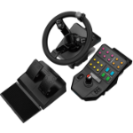 Logitech G Heavy Equipment Bundle (Farm Sim Controller) Black USB Steering wheel + Pedals Analogue PC