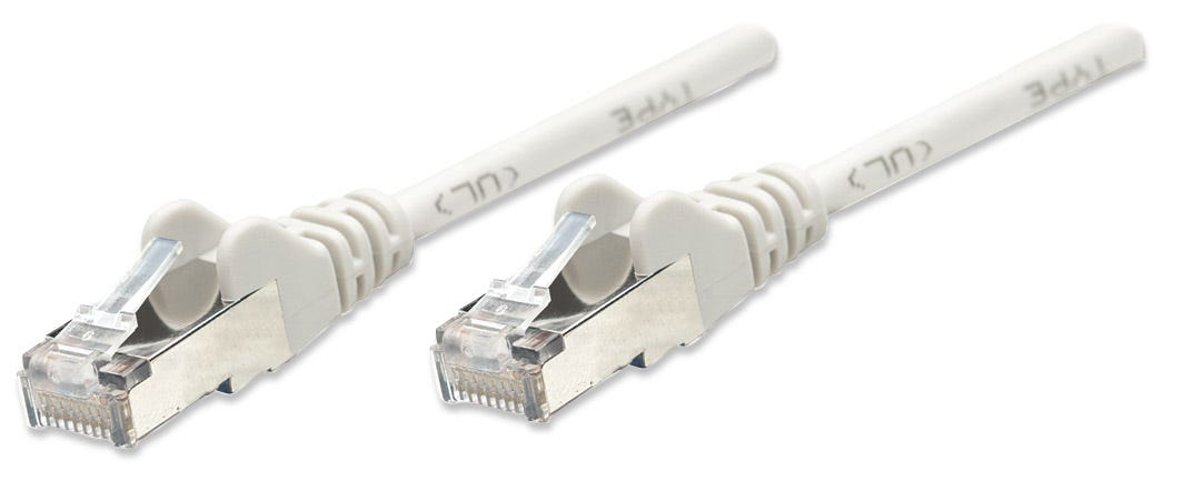Intellinet 7.5m Cat5e 7.5m Cat5e SF/UTP (S-FTP) Grigio cavo di rete