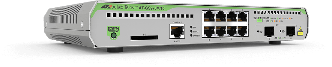 Image of Allied Telesis AT-GS970M/10PS-50 Managed L3 Gigabit Ethernet...