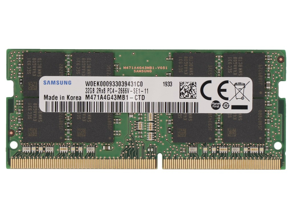 2-Power 2P-M471A4G43MB1-CT memory module 32 GB 1 x 32 GB DDR3L 2666 MHz