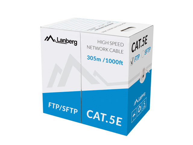 Lanberg LCF5-11CU-0305-S networking cable Grey 305 m Cat5e F/UTP (FTP)