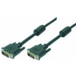 LogiLink 5m DVI-D DVI cable Black
