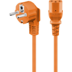 Goobay 95289 power cable Orange 3 m Power plug type F CEE7/7