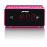 Lenco CR-510 Clock Black, Pink