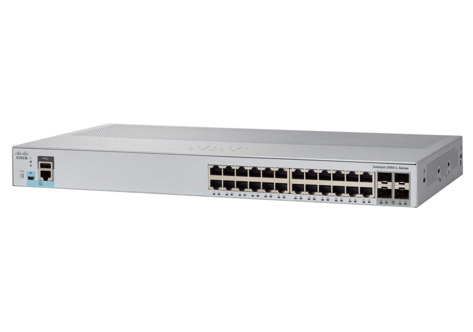 Cisco Catalyst 2960L-SM-24TQ Network Switch. 24 Gigabit Ethernet Ports