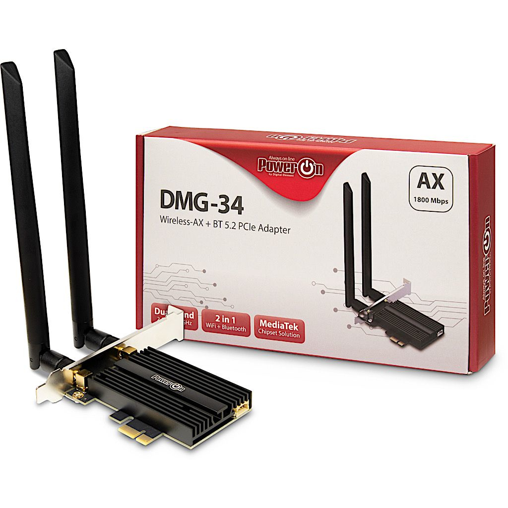 Image of Inter-Tech DMG-34 Internal WLAN / Bluetooth 1800 Mbit/s