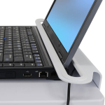 Ergotron StyleView Laptop Cart, SV10 Aluminium, Wit Notebook Multimediawagentje