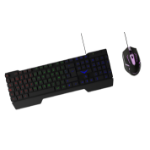 Naceb Technology NA-0951 teclado Ratón incluido Juego USB QWERTY Inglés Negro