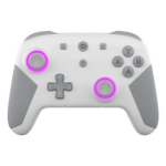 Gioteck QD1TVS-11-MU Gaming Controller White Grip controller Analogue / Digital Android, PC, iOS