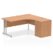 Dynamic Impulse Cantilever Right Crescent Desk Workstation