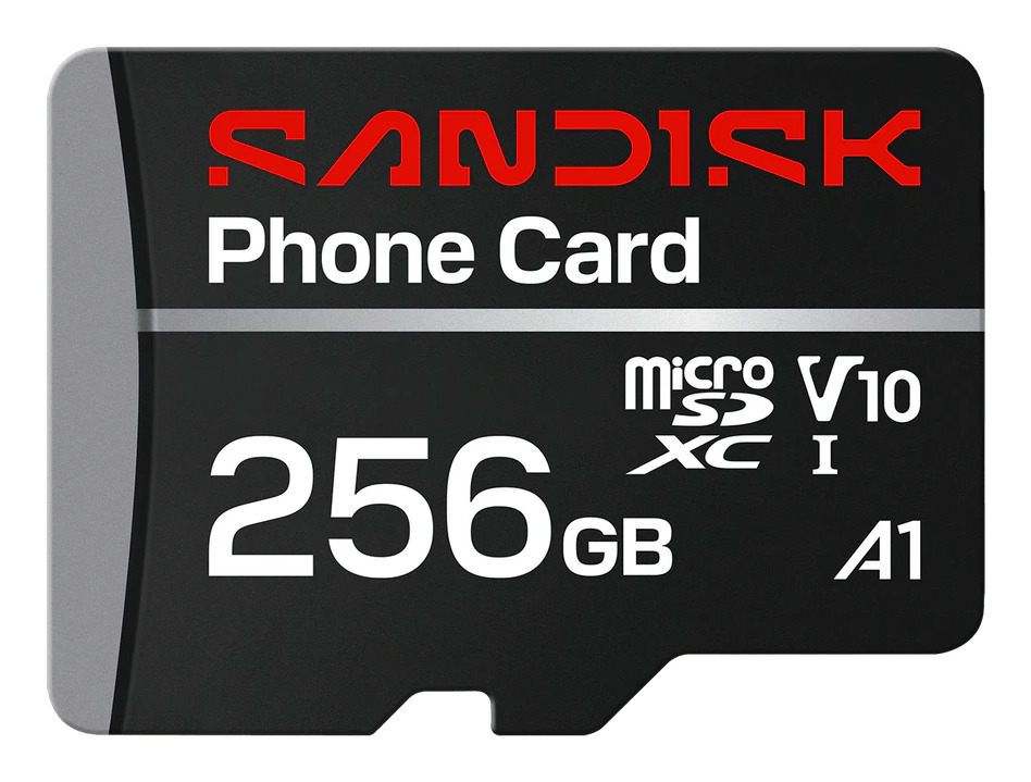 Image of Sandisk PHONE CARD MICROSDXC 256GB