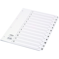 Image of Concord INDEX A4 1 TO 12 CLEAR