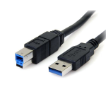 StarTech.com 3 ft Black SuperSpeed USB 3.0 Cable A to B - M/M