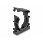 DeLOCK Cable sleeve holder with locking clip 28.5 mm 4 pieces black