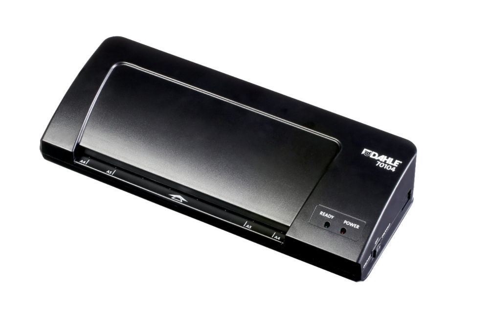 Dahle 70104 A4 Laminator with 2 Heated silicone Rollers 34108J