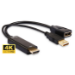 Microconnect HDMDPP1 video cable adapter 0.15 m HDMI Type A (Standard) DisplayPort Black
