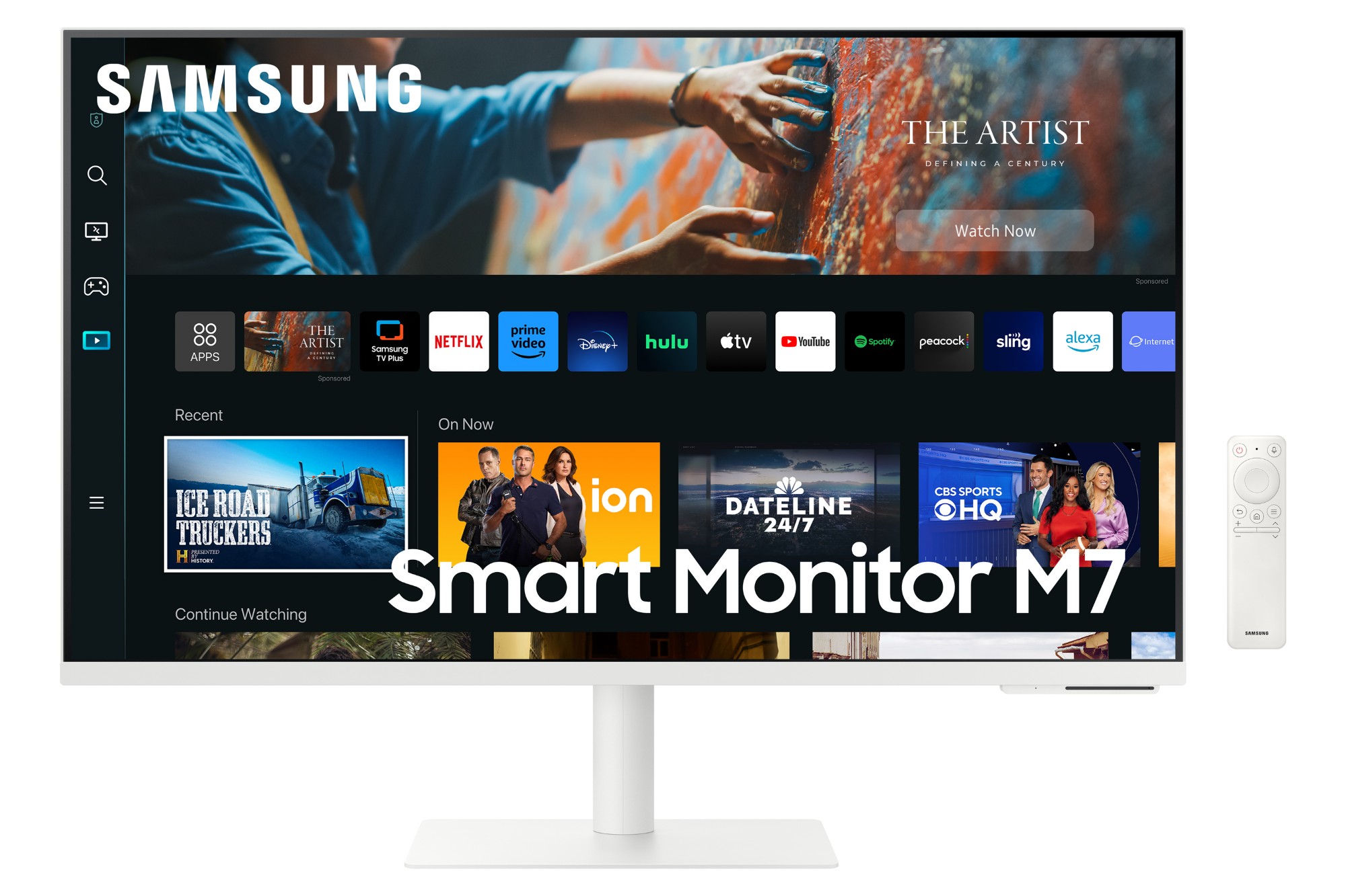 LS27CM703UUXDU SAMSUNG Smart Monitor S27CM703UU - 27'' VA 4K 60 Hz HDMI 2.0, USB-C HDR Glosniki 2 x 5 W Pivot, pochyl, wysokosc VESA 100