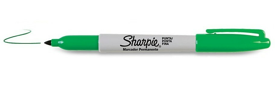 Photos - Felt Tip Pen Sharpie Fine Point permanent marker Fine tip Green 12 pc(s) S0810960 