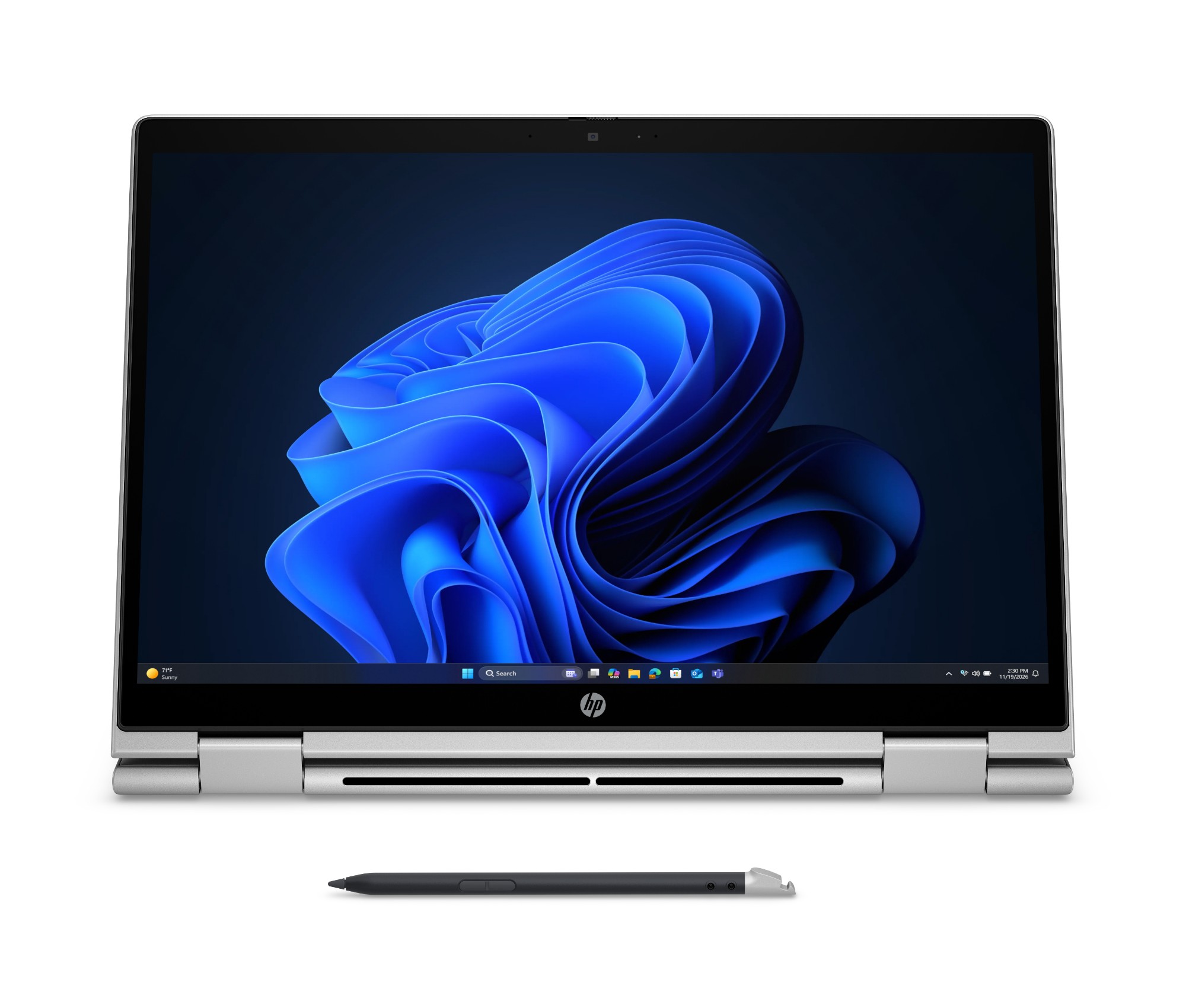 HP E34TKET laptop 33.8 cm (13.3") Touchscreen WUXGA 16 GB DDR5-SDRAM 512 GB SSD Wi-Fi 6E (802.11ax) Windows 11 Pro AI PC Silver
