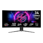 MSI MPG 346CQRFDE X24 computer monitor 86.4 cm (34") 3444 x 1440 pixels UltraWide Quad HD LED Black