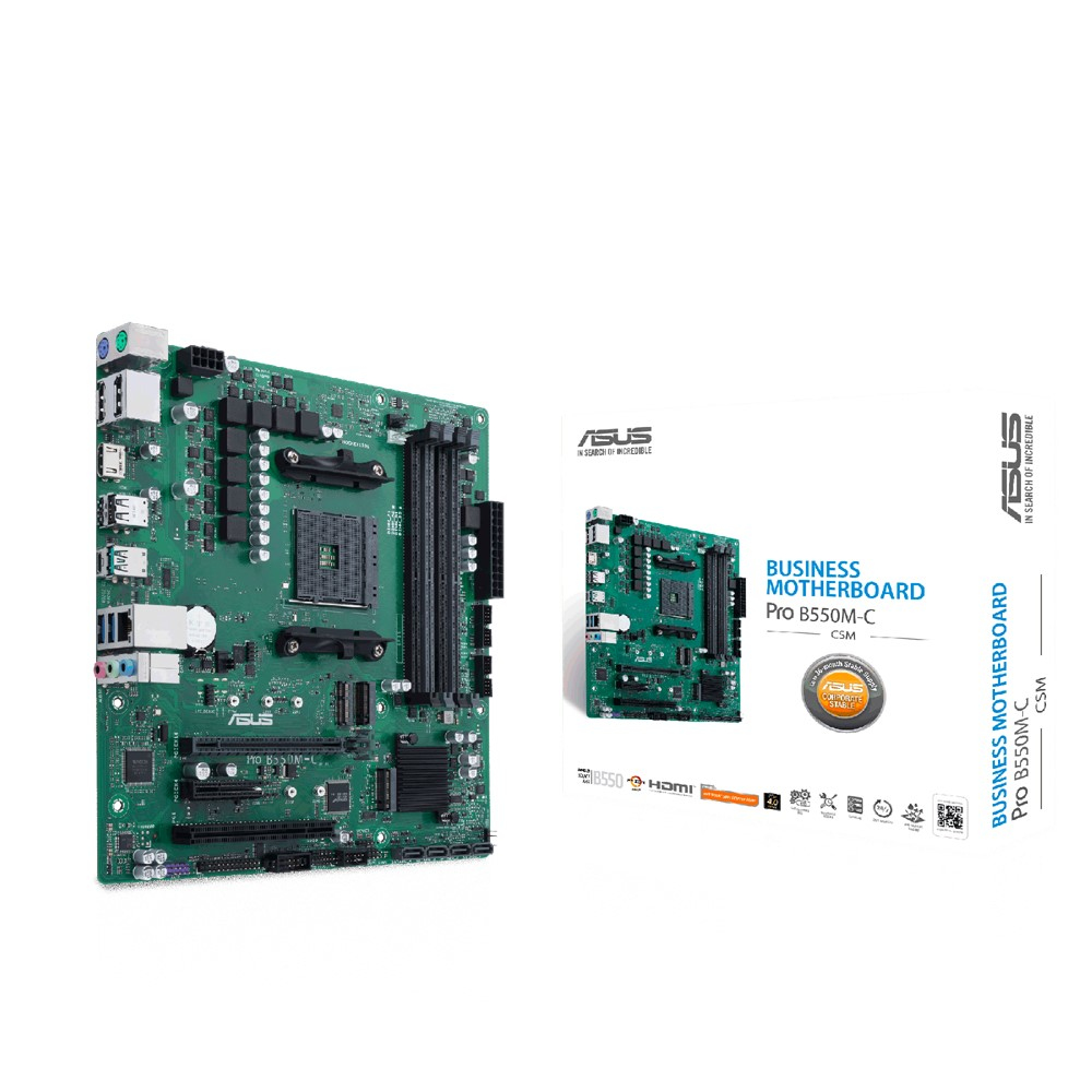 Image of ASUS PRO B550M-C/CSM AMD B550 Socket AM4 micro ATX