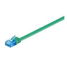 Image of Microconnect V-UTP6A01G-FLAT networking cable Green 1 m Cat6a...