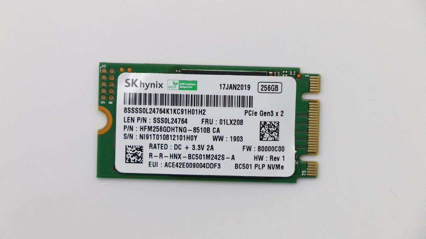 Photos - Other for Computer Lenovo SSD M.2 PCIe NVMe FRU SSD 256GB RoHS SK Hynix M.2 BC501-PLP 256 01L 