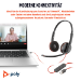 Poly Blackwire 3220 USB-C Stereo-Headset + USB-C/A-Adapter