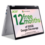 Acer Chromebook Spin 314 CP314‑2HN – 14" WUXGA (1920×1200) 60Hz Touch, Intel N100, 4GB LPDDR5, 64GB eMMC, ChromeOS Convertible