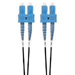 4Cabling 2m SC-SC OS1 / OS2 Singlemode Fibre Optic Cable: Black