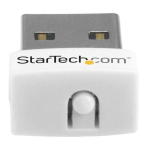 StarTech.com Mini Clé USB Sans Fil N 150 Mbps - Adaptateur USB WiFi 802.11n/g 1T1R - Blanc