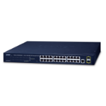 PLANET GS-4210-24T2S network switch Managed L2 Gigabit Ethernet (10/100/1000) 1U Blue