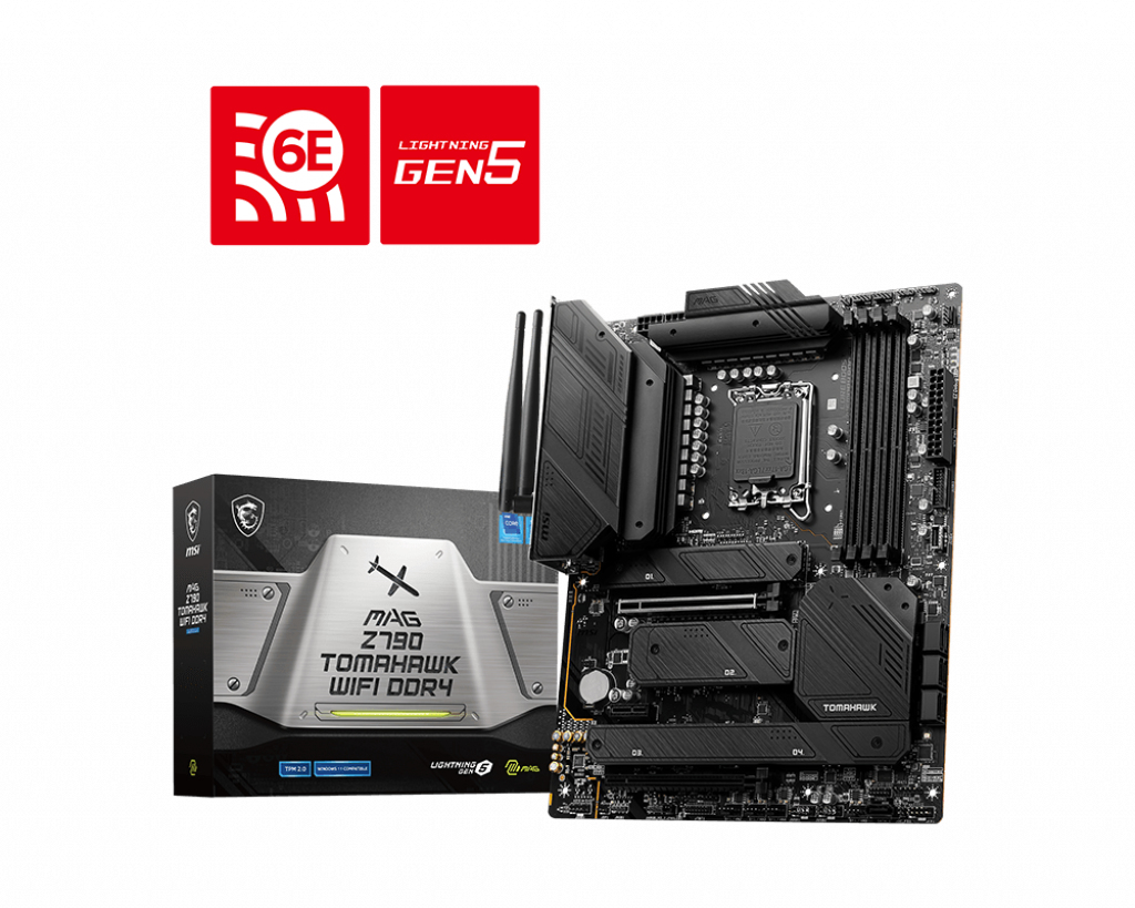 Image of MSI MAG Z790 TOMAHAWK WIFI DDR4 motherboard Intel Z790 LGA 1700 ATX