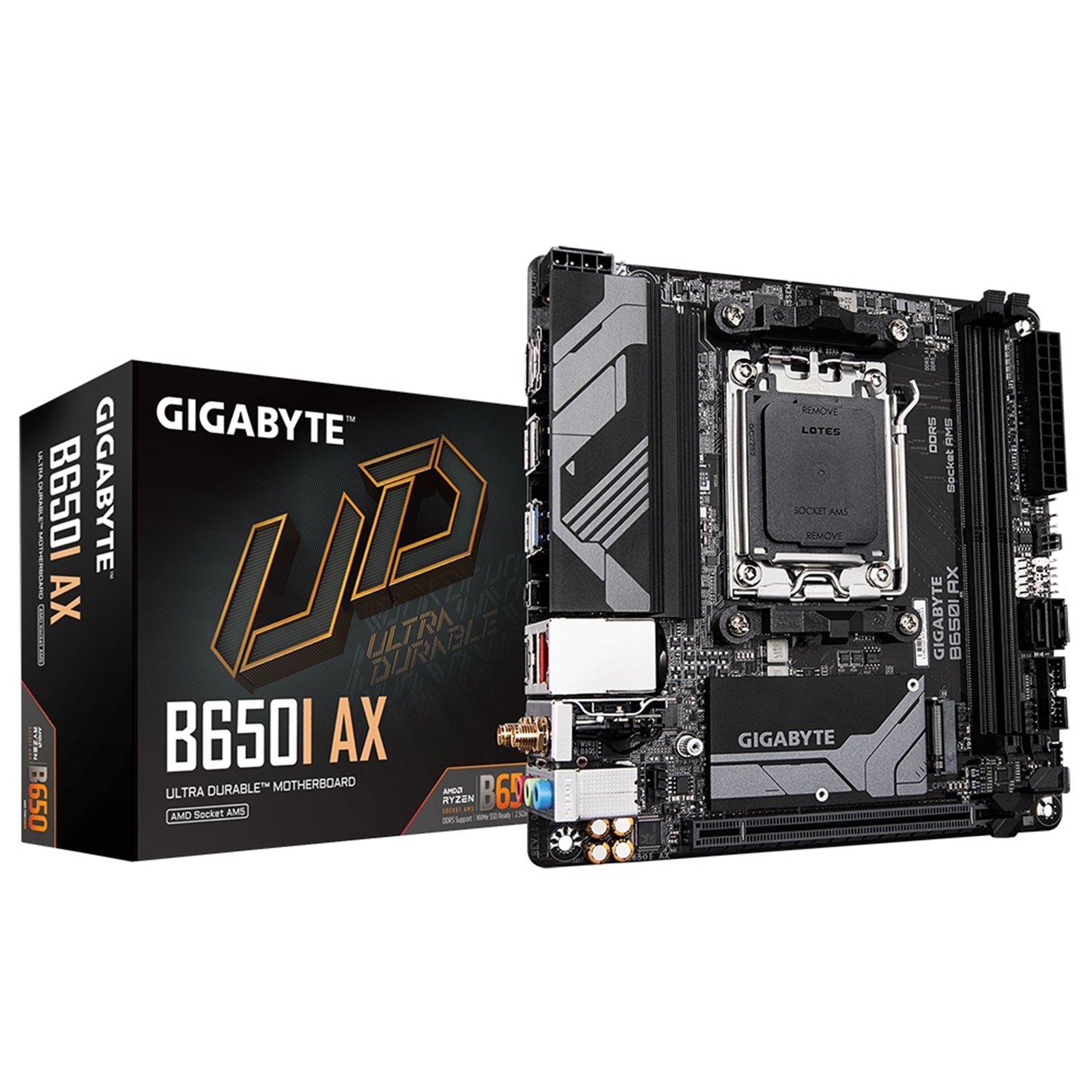 Image of Gigabyte B650I AX DDR5 Motherboard, AMD Ryzen 7000 AM5, Mini ITX,...