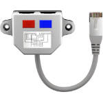Goobay 68908 networking cable Silver 0.15 m Cat5