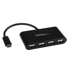 StarTech.com ST4200MINIC interface hub USB 2.0 Type-C 480 Mbit/s Black