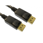 Cables Direct CDLDP-000LOCK DisplayPort cable 0.5 m Black