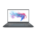 MSI Prestige 14 A10SC-229 Laptop 14" 4K Ultra HD Intel® Core™ i7 i7-10510U 16 GB LPDDR3-SDRAM 512 GB SSD NVIDIA® GeForce® GTX 1650 Max-Q Wi-Fi 6 (802.11ax) Windows 10 Pro Gray