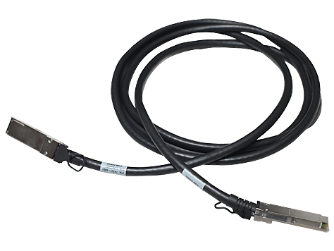 Photos - Cable (video, audio, USB) HP HPE X242 40G QSFP+ to QSFP+ 1m DAC InfiniBand/fibre optic cable QSFP+ JH23 