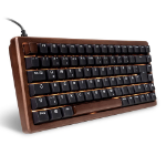 Sharkoon 100068081 toetsenbord Thuis USB QWERTZ Duits Zwart, Hout