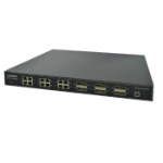 ComNet CNGE24FXTX12MS/12 network switch Managed L2+ Gigabit Ethernet (10/100/1000) 19U Black