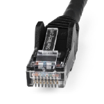 StarTech.com 10 m CAT6 Ethernet-kabel - LSZH (Low Smoke Zero Halogen) - 10 Gigabit 650MHz 100 W PoE RJ45 10GbE UTP-nätverkspatchkabel, hakfri med dragavlastning - Svart, CAT 6, ETL-verifierad, 24 AWG