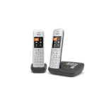 Gigaset CE575 A Duo Analog/DECT telephone Caller ID Black, Silver