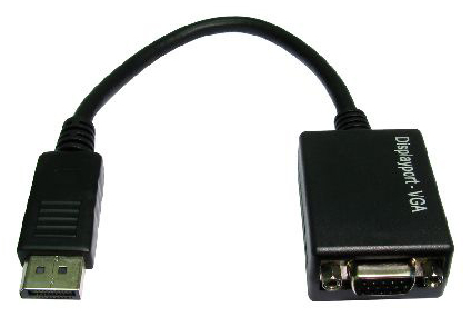 Image of Cables Direct Display Port - VGA m/f 0.15 m VGA (D-Sub)...