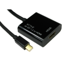Cables Direct mini DP - HDMI 15cm 0.15 m Mini DisplayPort Black